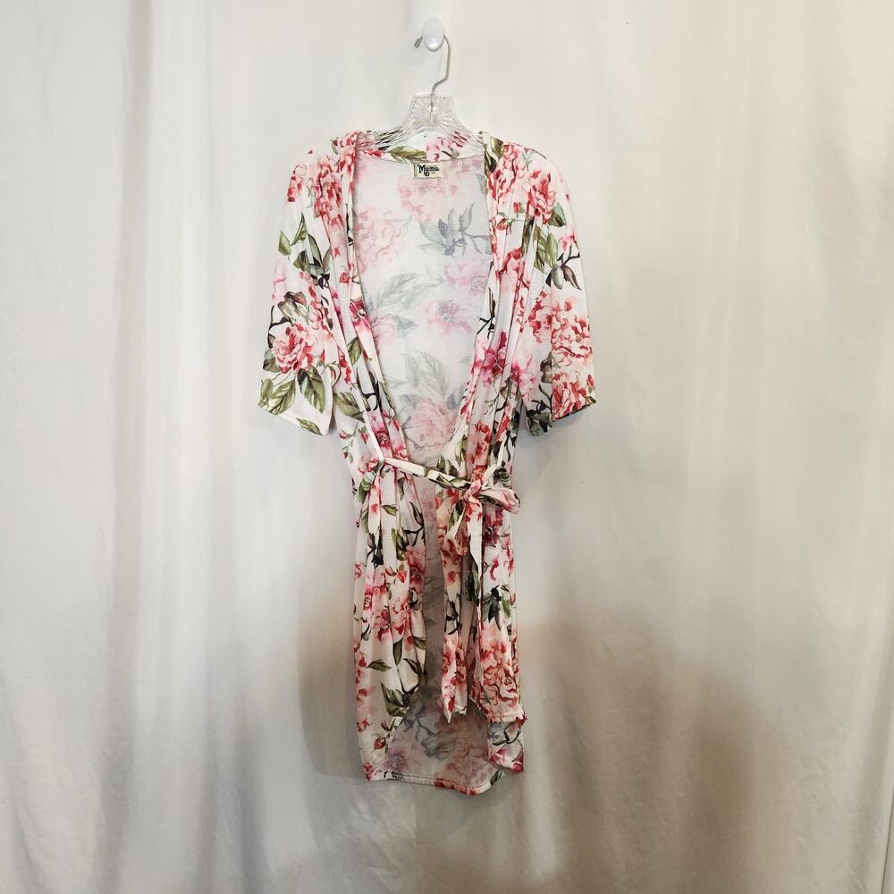 SHOW ME YOUR MUMU Floral Cottagecore HS Belted Knee Length Bathrobe‎ Womens OS